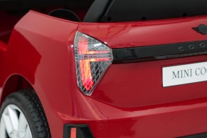 Pojazd elektryczny Mini Cooper czerwony z pilotem - akumulator 12V