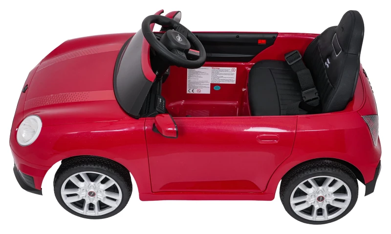 Pojazd elektryczny Mini Cooper czerwony z pilotem - akumulator 12V