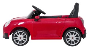 Pojazd elektryczny Mini Cooper czerwony z pilotem - akumulator 12V