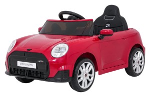 Pojazd elektryczny Mini Cooper czerwony z pilotem - akumulator 12V