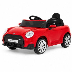 Pojazd elektryczny Mini Cooper czerwony z pilotem - akumulator 12V