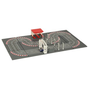 Tor wyścigowy elektryczny policyjny GD-02 – 2 auta, klocki