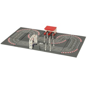Tor wyścigowy elektryczny policyjny GD-02 – 2 auta, klocki