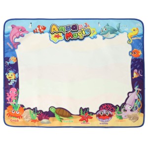 Mata wodna XXL 100x80 cm z pieczątkami i szablonami