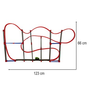 Magnetyczny tor samochodowy antygrawitacyjny 123cm, 120 elementów