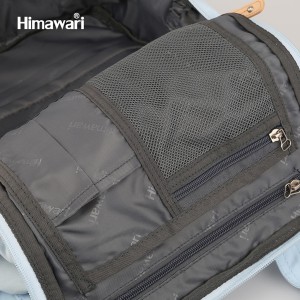 Tornister szkolny Himawari beżowy 17L z kieszenią na laptopa 14
