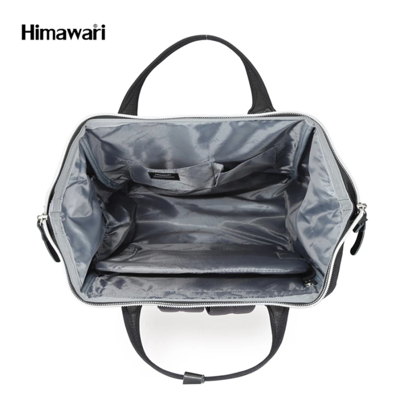 Plecak miejski Himawari 23L szary - kieszeń na laptopa 15,6"