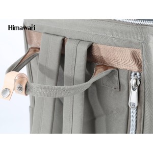 Plecak miejski Himawari 23L szary - kieszeń na laptopa 15,6"