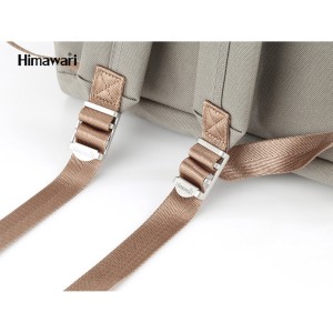 Plecak miejski Himawari 23L szary - kieszeń na laptopa 15,6"