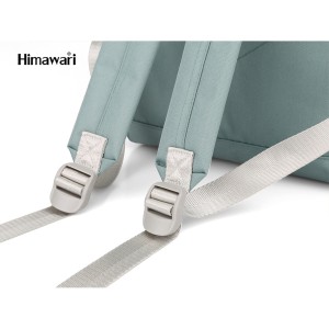 Plecak szkolny Himawari pastelowy błękit - 19L, kieszeń na laptop