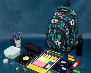 Plecak szkolny Peterson z portem USB i kieszenia na laptopa, 25 l