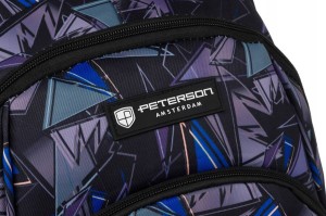 Plecak szkolny Peterson z portem USB – pojemność 25 l, wielokolorowy