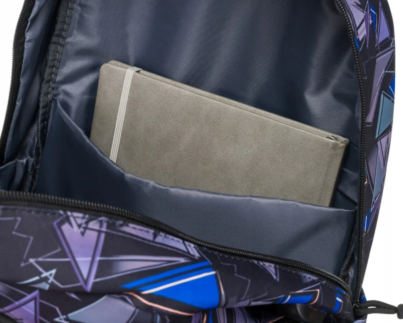 Plecak szkolny Peterson z portem USB – pojemność 25 l, wielokolorowy