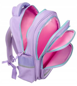 Plecak szkolny Peterson fioletowy 42cm - regulowane szelki, 2 komory