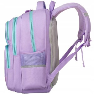 Plecak szkolny Peterson fioletowy 42cm - regulowane szelki, 2 komory