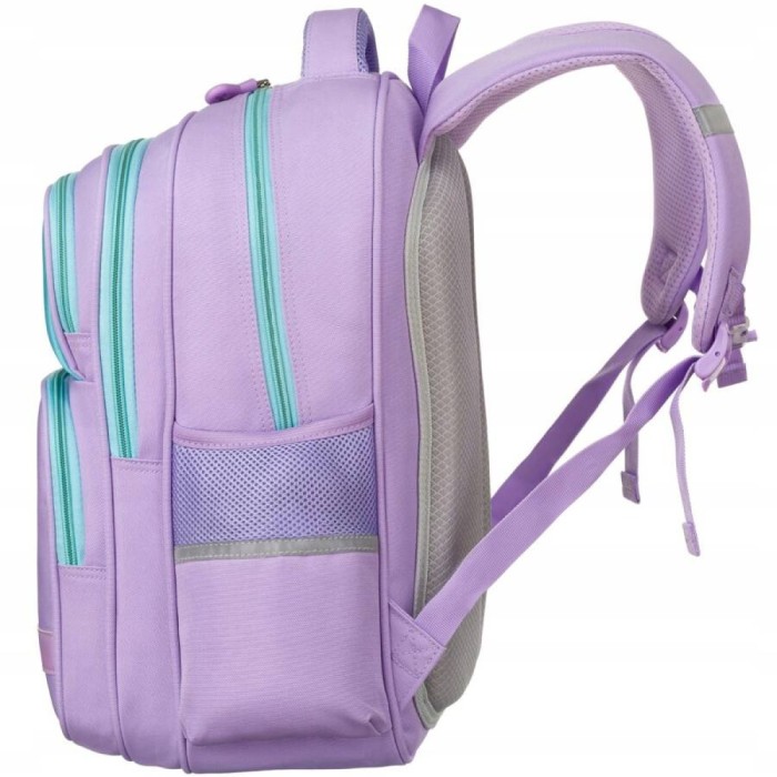 Plecak szkolny Peterson fioletowy 42cm - regulowane szelki, 2 komory