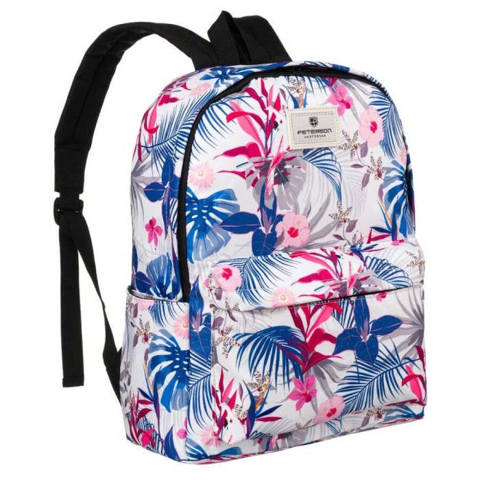 Plecak szkolny w kwiaty Peterson - 23 l, waga 350 g