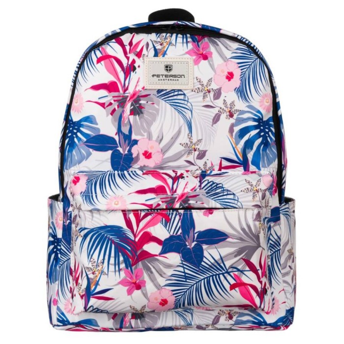 Plecak szkolny w kwiaty Peterson - 23 l, waga 350 g