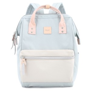 Plecak szkolny Himawari pastelowy błękit - 19L, kieszeń na laptop