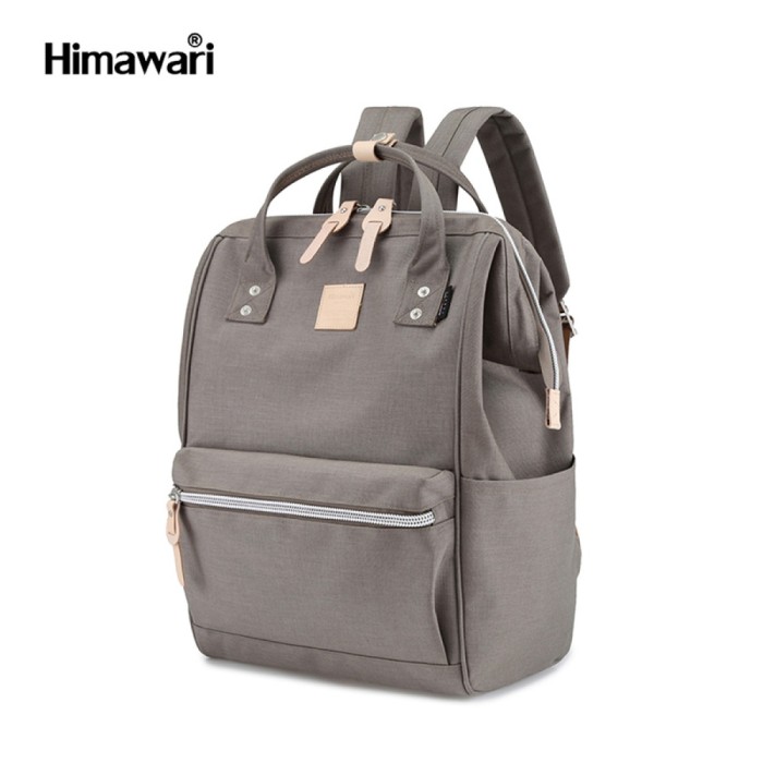Plecak miejski Himawari 23L szary - kieszeń na laptopa 15,6"