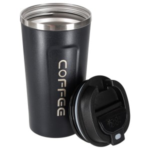 Smart kubek podróżny z wyświetlaczem LED 500ml - czarny