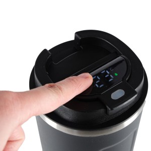 Smart kubek podróżny z wyświetlaczem LED 500ml - czarny