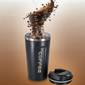 Smart kubek podróżny z wyświetlaczem LED 500ml - czarny