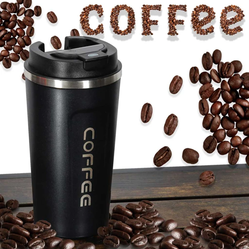 Smart kubek podróżny z wyświetlaczem LED 500ml - czarny