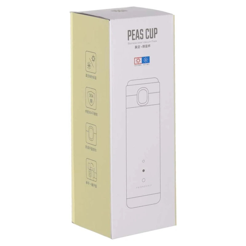 Kubek termiczny z wyświetlaczem LED 350 ml róż