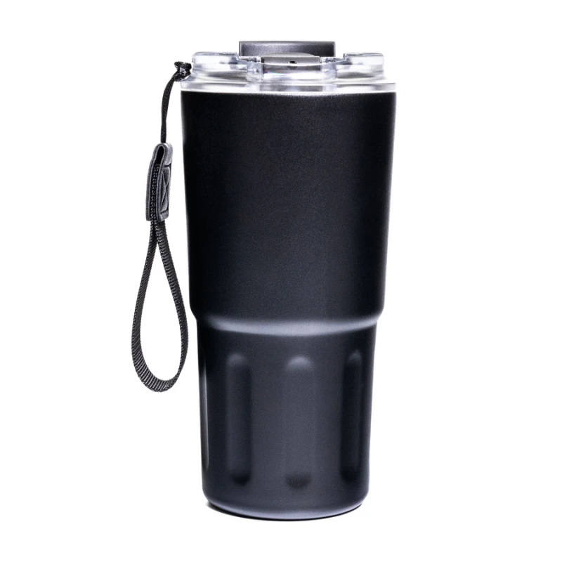 Kubek termiczny Peterson 600 ml czarny – stal nierdzewna, 3 tryby