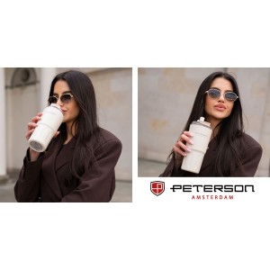 Kubek termiczny Peterson 600 ml beżowy - stal nierdzewna