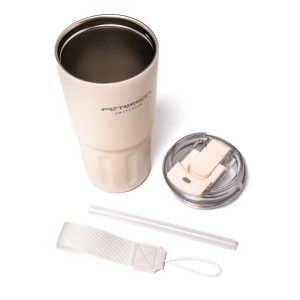 Kubek termiczny Peterson 600 ml beżowy - stal nierdzewna