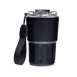 Kubek termiczny Peterson 360 ml ze stali - czarny