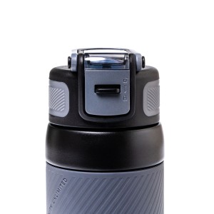 Kubek termiczny Peterson 660 ml ze słomką - stal 316, czarny