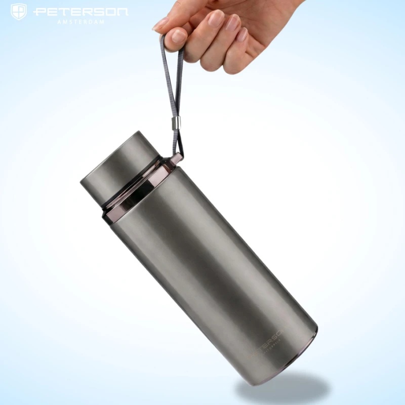 Termos stalowy 750 ml Peterson z sitkiem do herbaty