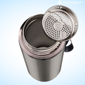 Termos stalowy 750 ml Peterson z sitkiem do herbaty