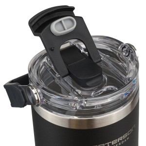 Kubek termiczny Peterson 600 ml z uchwytem - stal nierdzewna, czarny