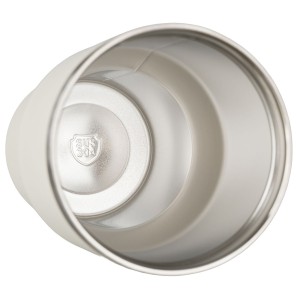 Kubek termiczny 600 ml Peterson ecru z uchwytem - stal nierdzewna