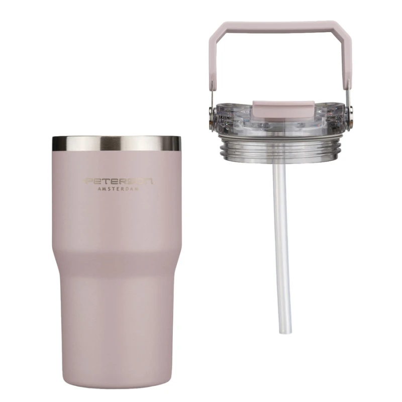 Kubek termiczny 600 ml Peterson - stal nierdzewna, jasnofioletowy