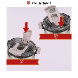 Kubek termiczny 600 ml Peterson - stal nierdzewna, jasnofioletowy