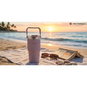 Kubek termiczny 600 ml Peterson - stal nierdzewna, jasnofioletowy