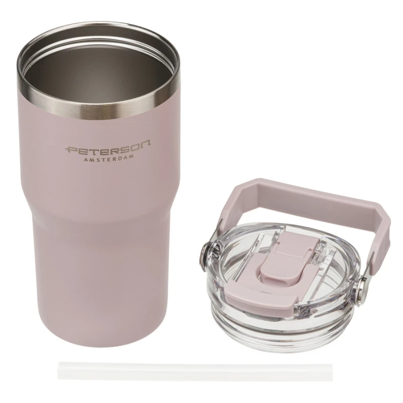 Kubek termiczny 600 ml Peterson - stal nierdzewna, jasnofioletowy