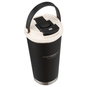 Kubek termiczny Peterson 560 ml z uchwytem - stal nierdzewna, czarny