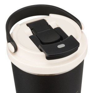 Kubek termiczny Peterson 560 ml z uchwytem - stal nierdzewna, czarny