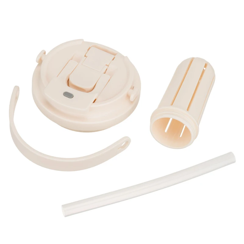 Kubek termiczny Peterson 560 ml ecru z uchwytem - stal nierdzewna