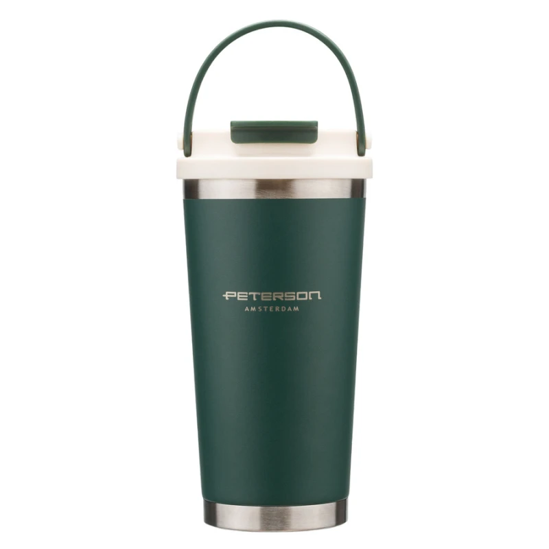 Kubek termiczny Peterson 560 ml - stal nierdzewna, zielony