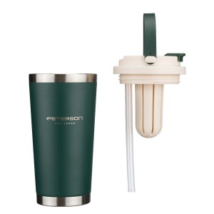 Kubek termiczny Peterson 560 ml - stal nierdzewna, zielony