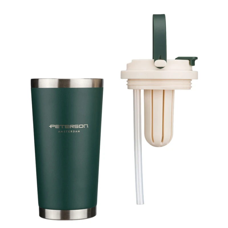 Kubek termiczny Peterson 560 ml - stal nierdzewna, zielony