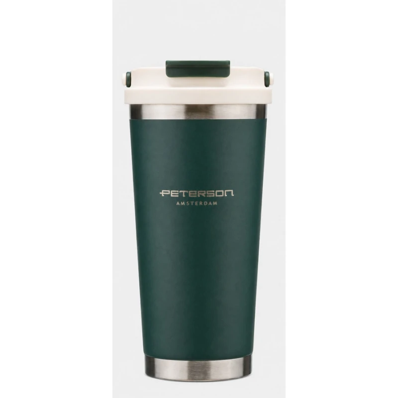 Kubek termiczny Peterson 560 ml - stal nierdzewna, zielony
