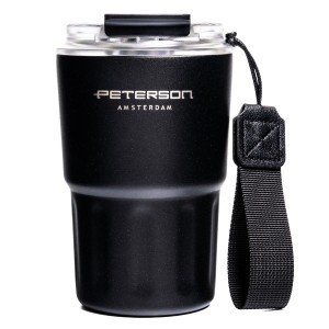 Kubek termiczny Peterson 360 ml ze stali - czarny